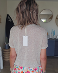 Tee-shirt skull beige clair