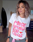 Tee-shirt blanc amore