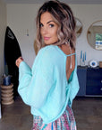 Pull glamour vert menthe