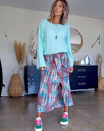 Pull glamour vert menthe