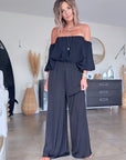 Blouse black épaules dénudées