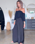 Pantalon black jambes larges