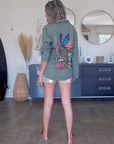 Veste surchemise kaki