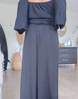 Pantalon black jambes larges