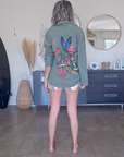 Veste surchemise kaki