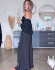 Pantalon black jambes larges