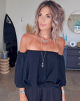 Blouse black épaules dénudées