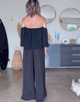 Blouse black épaules dénudées