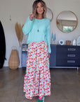Pull doux menthe-bleu ciel