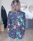 Veste noire tags fluo