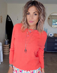 Pull orange sanguine vif