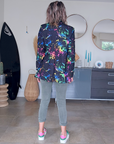 Veste noire tags fluo