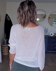 Pull blanc rock