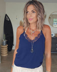 Débardeur Léa bleu marine