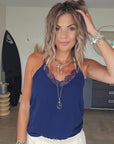 Débardeur Léa bleu marine