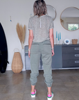Pantalon jog kaki