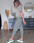 Pantalon jog kaki