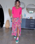 Pull doux rose fuchsia