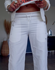 Pantalon white rock-chic