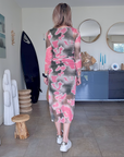 Robe tie and dye kaki