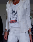 Veste white rock-chic