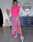 Pull doux rose fuchsia