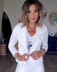 Veste white rock-chic