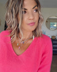 Pull doux rose fuchsia