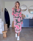 Robe tie and dye kaki