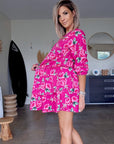 Robe flowers fuchsia