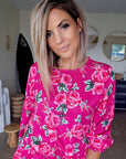 Robe flowers fuchsia