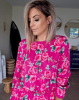 Robe flowers fuchsia