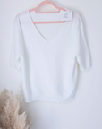 Pull doux blanc