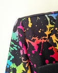 Veste noire tags fluo