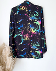 Veste noire tags fluo