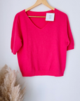 Pull doux rose fuchsia