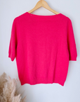 Pull doux rose fuchsia