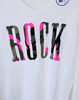 Pull blanc rock