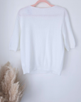 Pull doux blanc
