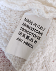 Pull blanc dos ouvert