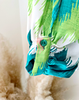 Blouse tie and dye vert