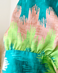 Blouse tie and dye vert