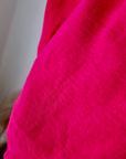 Blouse fuchsia épaules dénudées