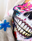 Tee-shirt skull beige clair