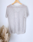 Tee-shirt skull beige clair