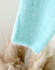 Pull doux menthe-bleu ciel