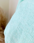 Pull doux menthe-bleu ciel