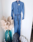 Combinaison bleu en lyocell