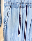 Combinaison bleu en lyocell