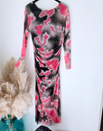 Robe tie and dye kaki